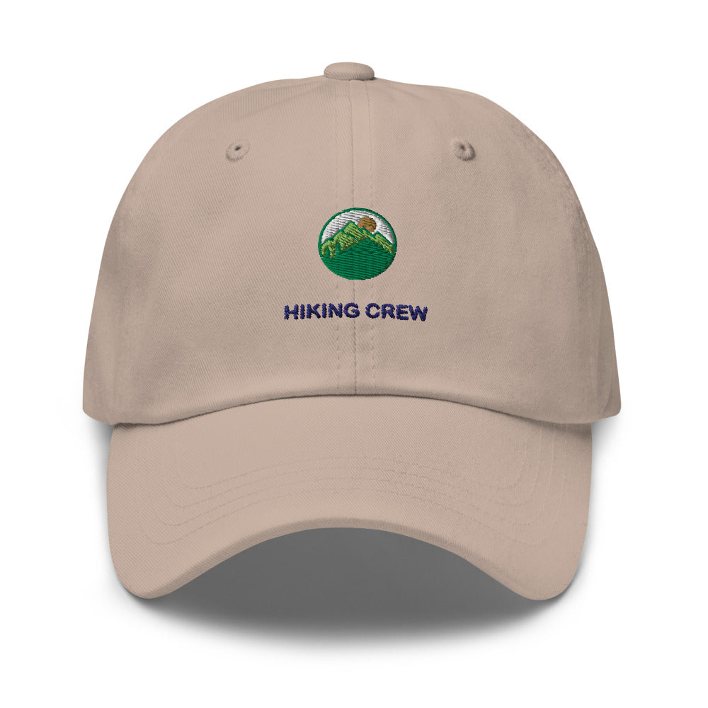 Hiking Dad Hat, Embroidered Mountain Cap, Outdoor Gift, Adjustable Trail Hat