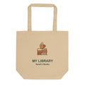 Personalized Book Lover Tote, Custom Name Library Bag, Reader Gift, Bookish Tote