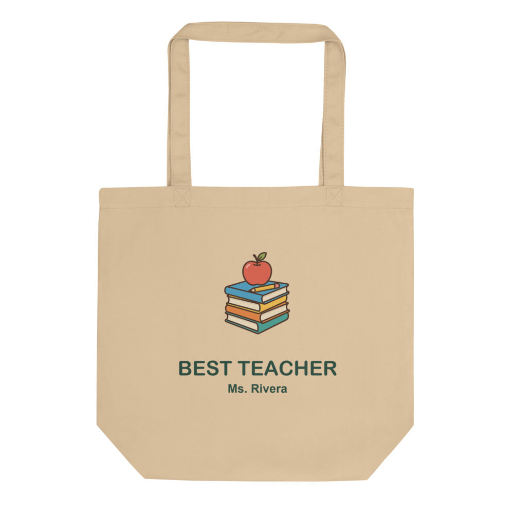 Personalized Teacher Tote, Custom Name Teacher Bag, Teacher Appreciation Gift