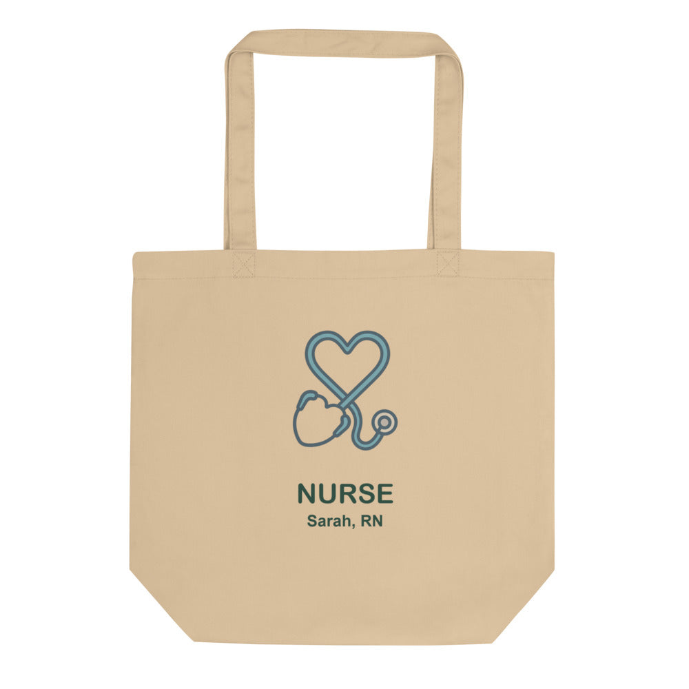 Personalized Nurse Tote, Custom Name RN Bag, Nurse Gift, Nursing Tote Bag