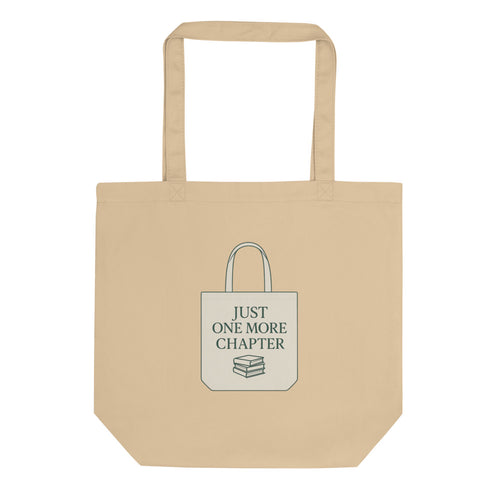 Book Lover Tote, Just One More Chapter Bag, Personalized Reader Gift, Bookish Tote