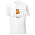 Personalized Orange Cat Dad Shirt, Custom Cat Name Tee, Tabby Cat Gift, Unisex