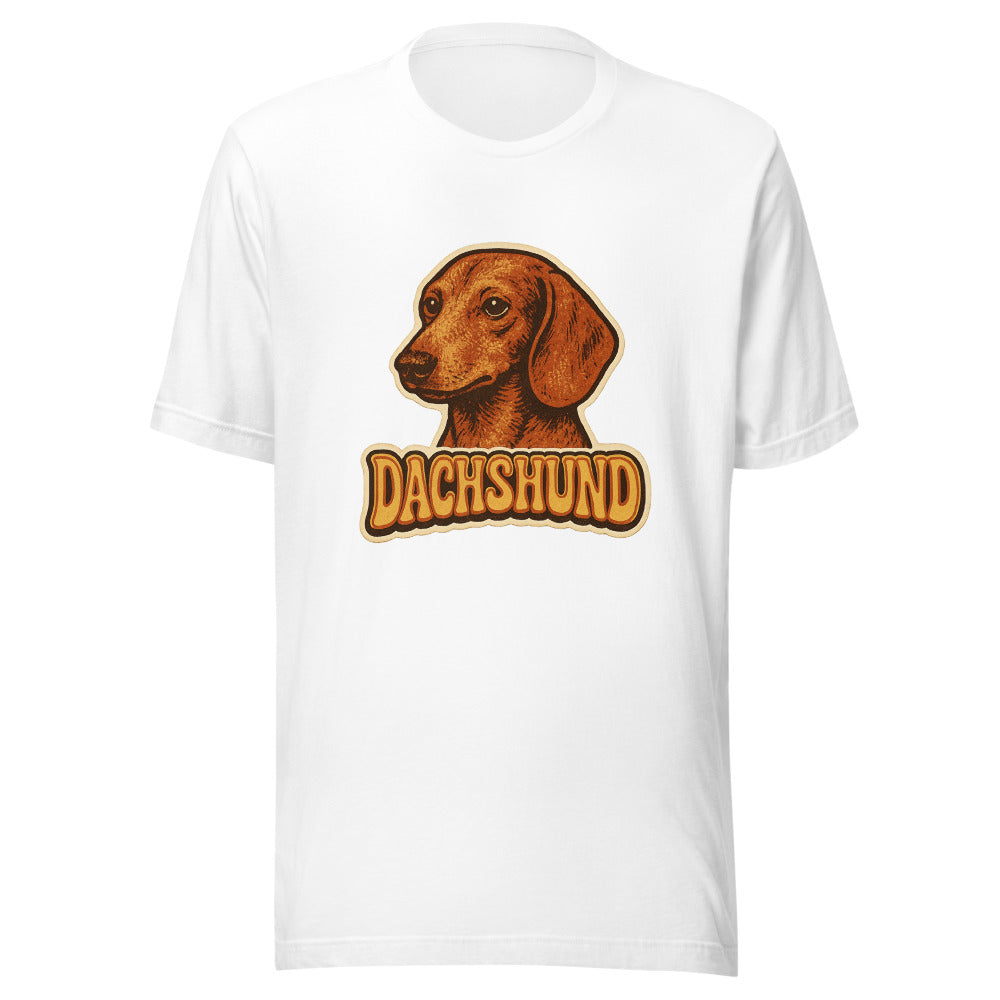 Custom Pet Portrait Shirt, Vintage Bootleg Dachshund Tee, Personalized Dog Gift
