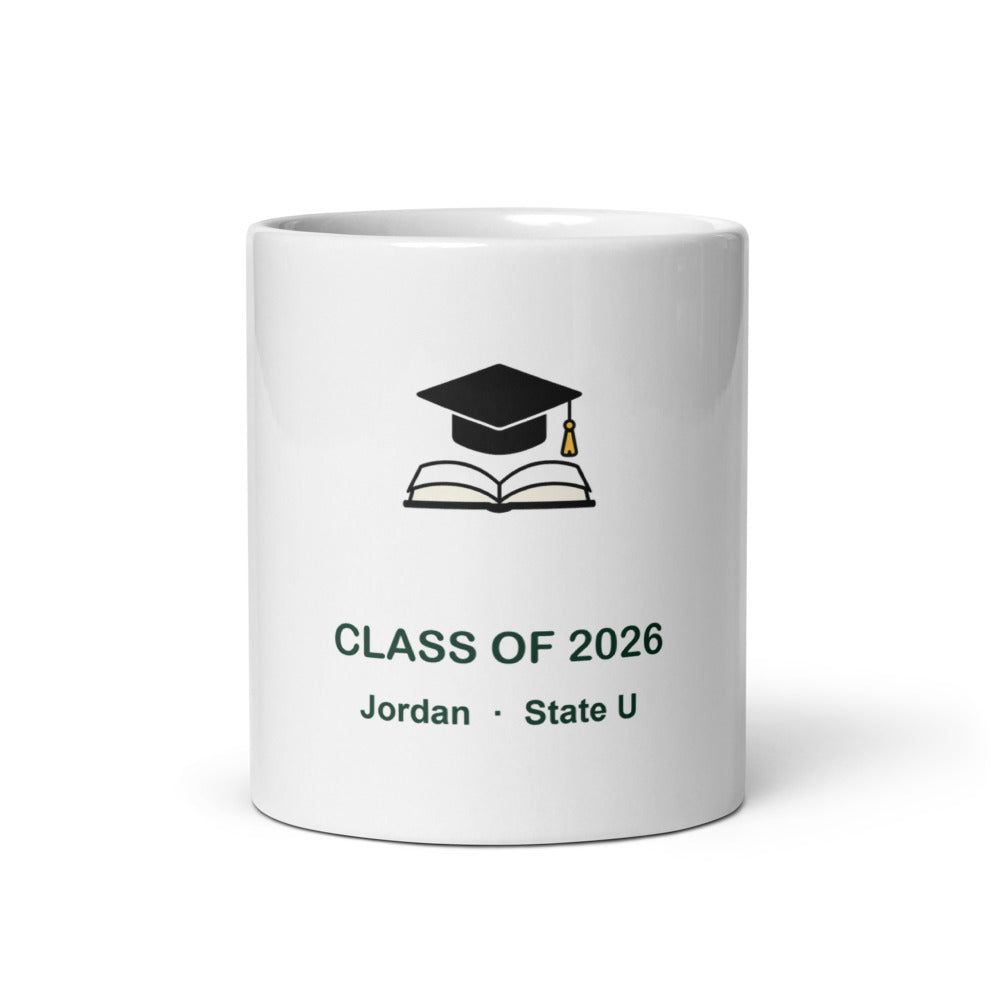 Personalized Graduation Mug 2026, Custom Name Grad Gift, Class of 2026, 11oz Coffee Mug