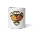 Retro Pickleball Mug, Custom Name Gift, Vintage Groovy 11oz Coffee Mug