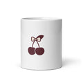 Cherry Aesthetic Mug, Coquette Cherry Coffee Mug, Cute Trendy Gift, 11oz