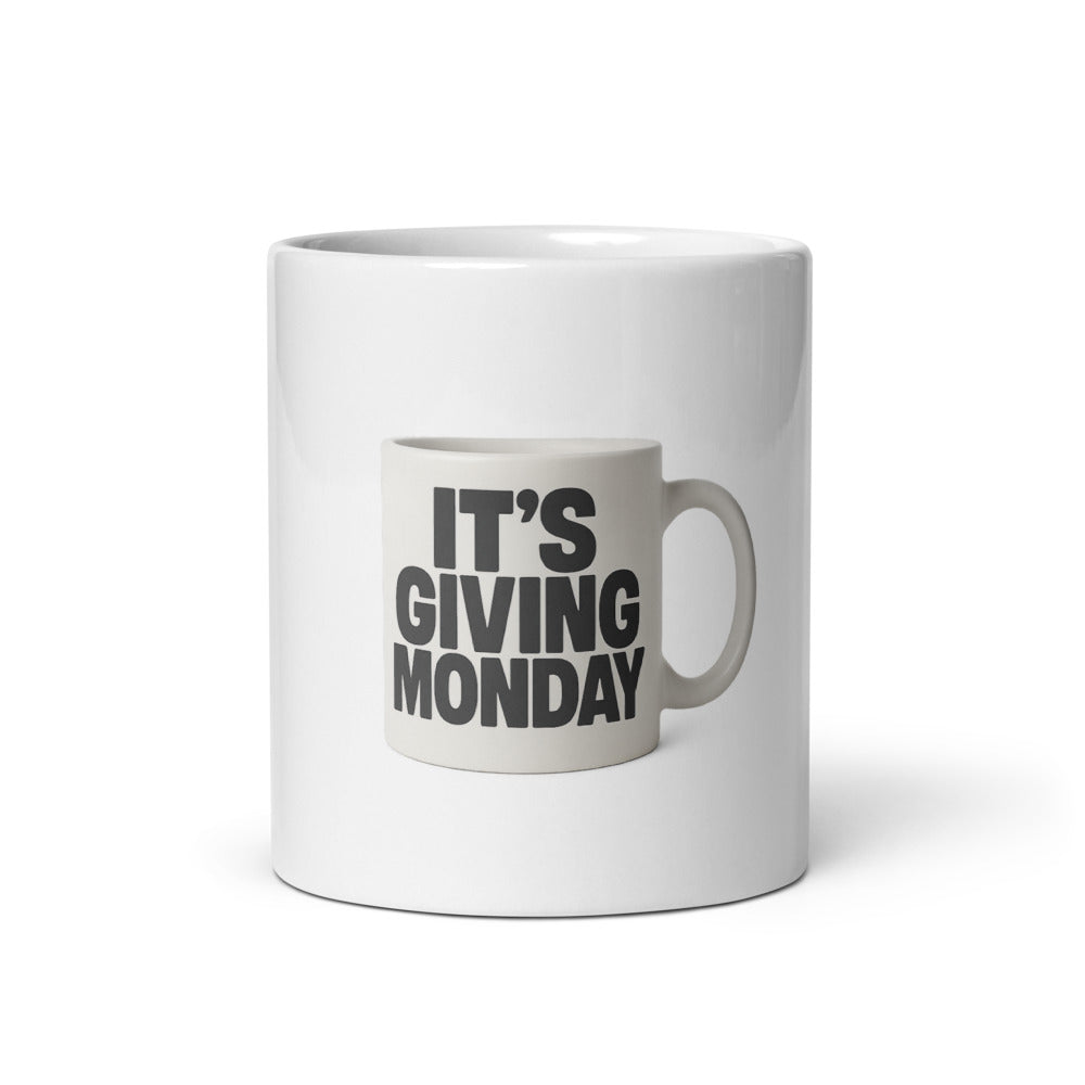 Funny Sarcastic Mug, It's Giving Monday Coffee Mug, Coworker Gift, 11oz